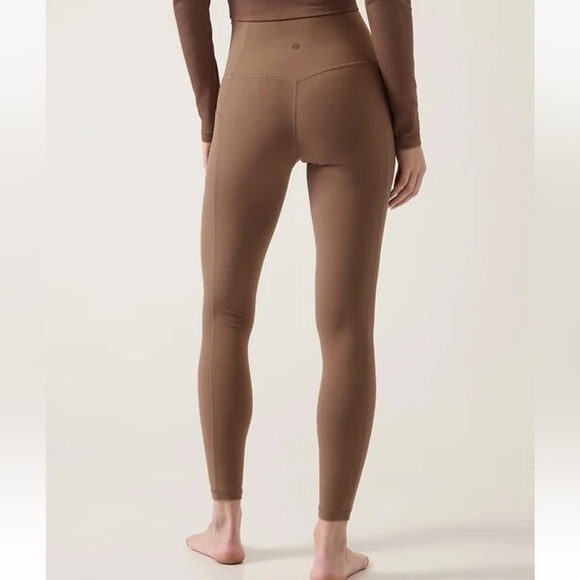 ATHLETA Salutation Stash Tight Leggings 7/8 rustic beige L - Picture 2 of 8